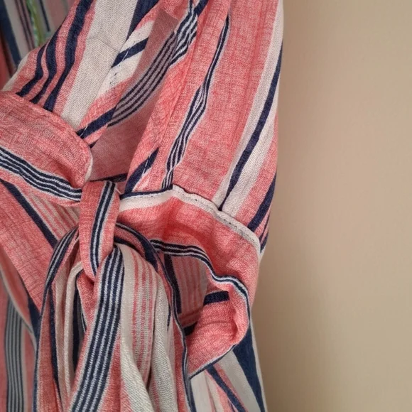 Umgee Striped Short Sleeve Midi Dress - NWT - Picture 5 of 5